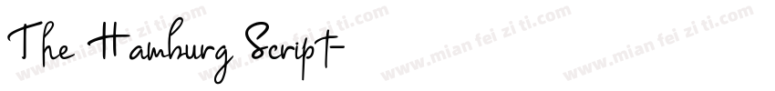The Hamburg Script字体转换
